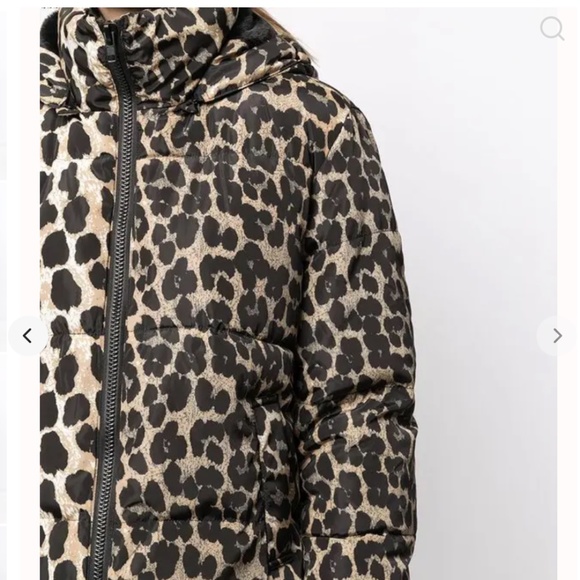 Rhea Apparis Leopard Puffer New with Tags Size S - Picture 4 of 8